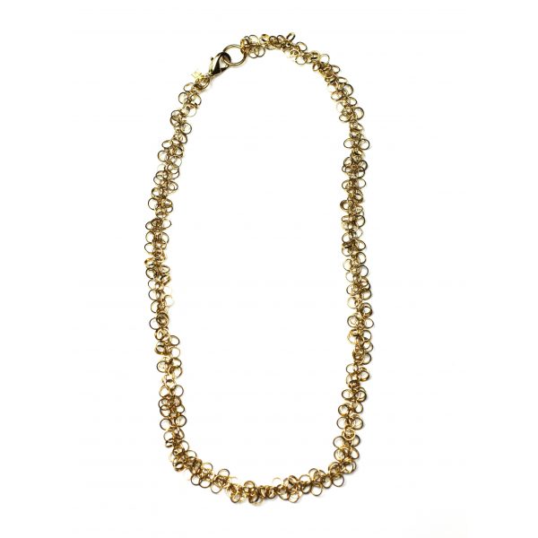 Gold Circle Chain Necklace-1866
