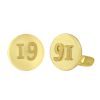 Sterling Silver finished in Yellow Gold