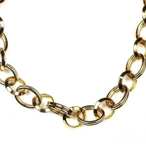 Short Circle Link Chain Necklace-2063