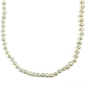 White Round Little Ladies Necklace-2227