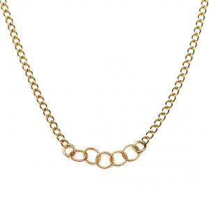 Small Circle Link Necklace-0