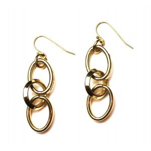 Circle Link Earrings-2771