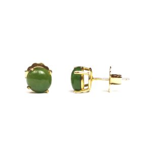 Green Jade Serena Stud Earrings-0