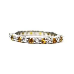 Alternating Solitaire Stack Rings-3371