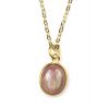 Dark Rose Sapphire Necklace-0