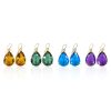 Faceted Teardrop Earrings - Image 2
