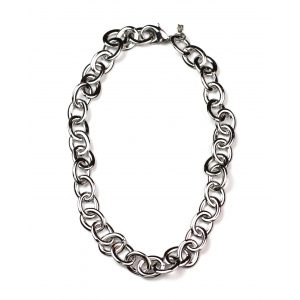 Short Petite Link Chain Necklace-3995