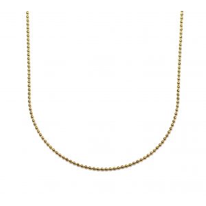 Simple Delicate Ball Chain Necklace-0