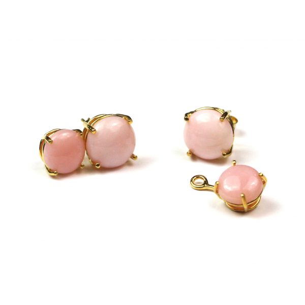 Versatile Pink Serena Stud Earrings-0