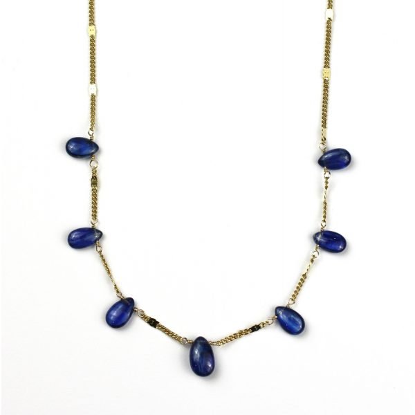Blue Kyanite Brio Chain Necklace-0