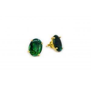 Colored Abalone Stud Earrings