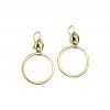 Gold Gromet Hoop Earrings-0
