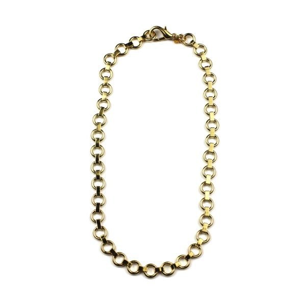 Petite Circle Chain Necklace-0