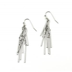 Petite Triple Spike Chain Earrings-4789