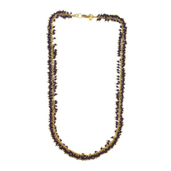 Purple Dangle Necklace-0