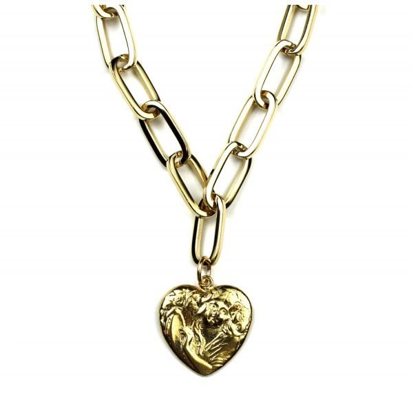 Heart Charm Necklace-0