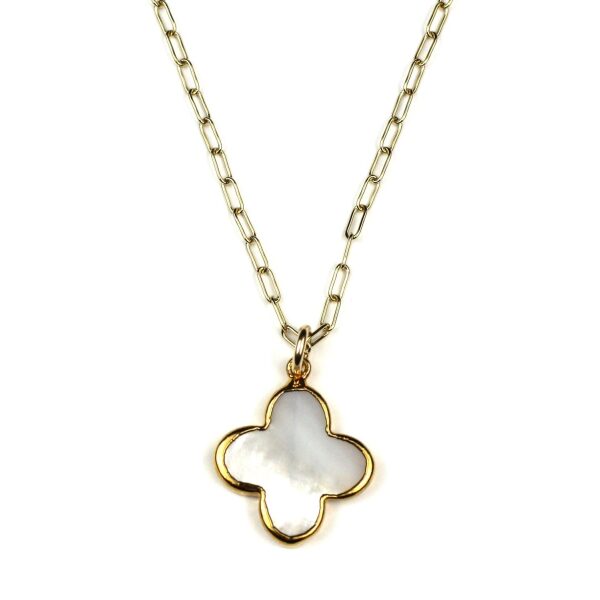 Clover Charm Necklace-0