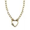 Heart Connector Necklace on Oval Chain
