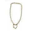 Heart Connector Necklace on Oval Chain - Image 2