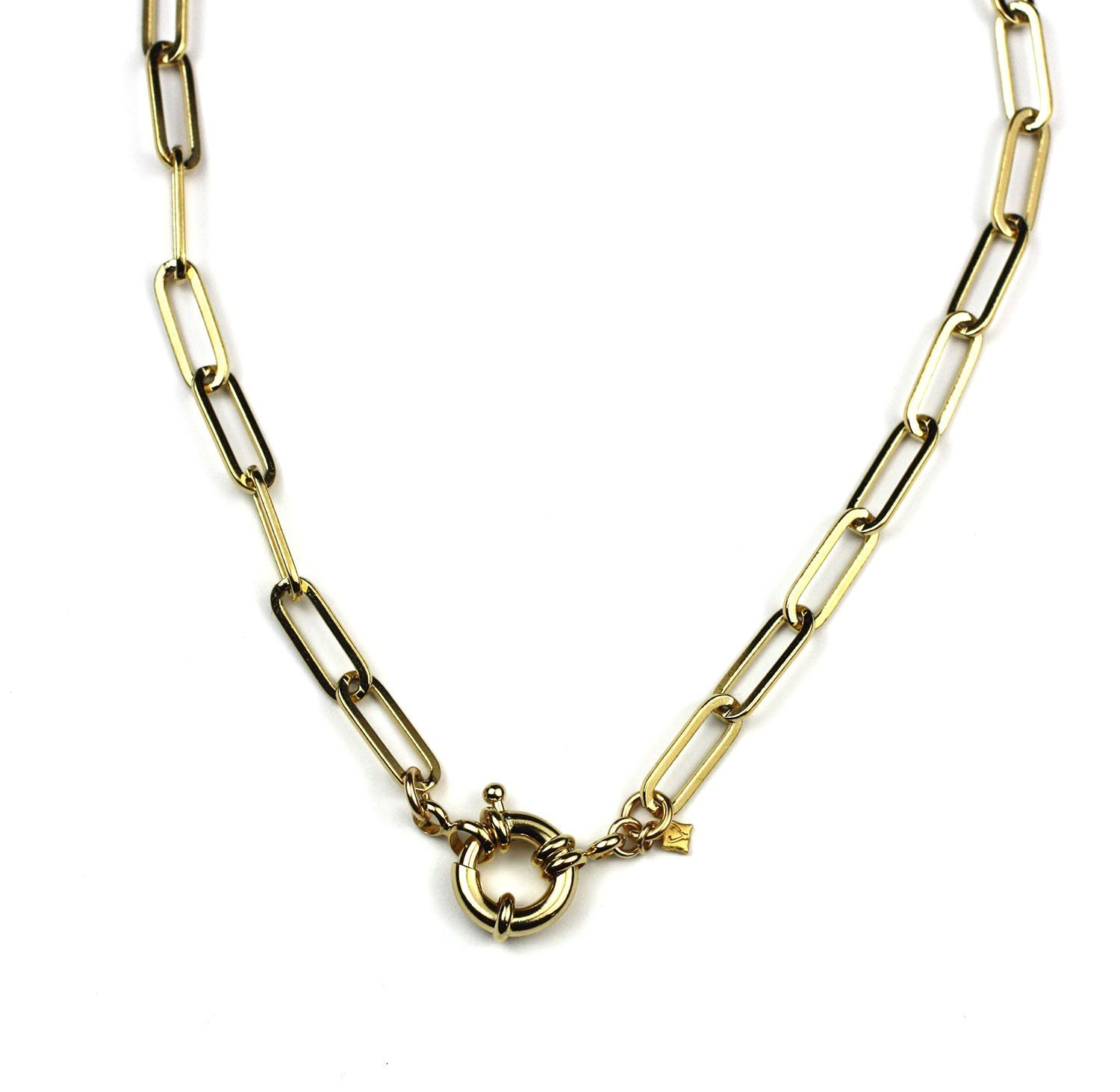 Buy 24k Gold-filled Paperclip Chain Necklace Online in India - Etsy
