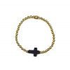4MM Ball Cross Bracelet - Image 5