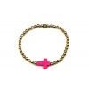4MM Ball Cross Bracelet