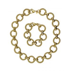 Twisted Circle Chain Bracelet