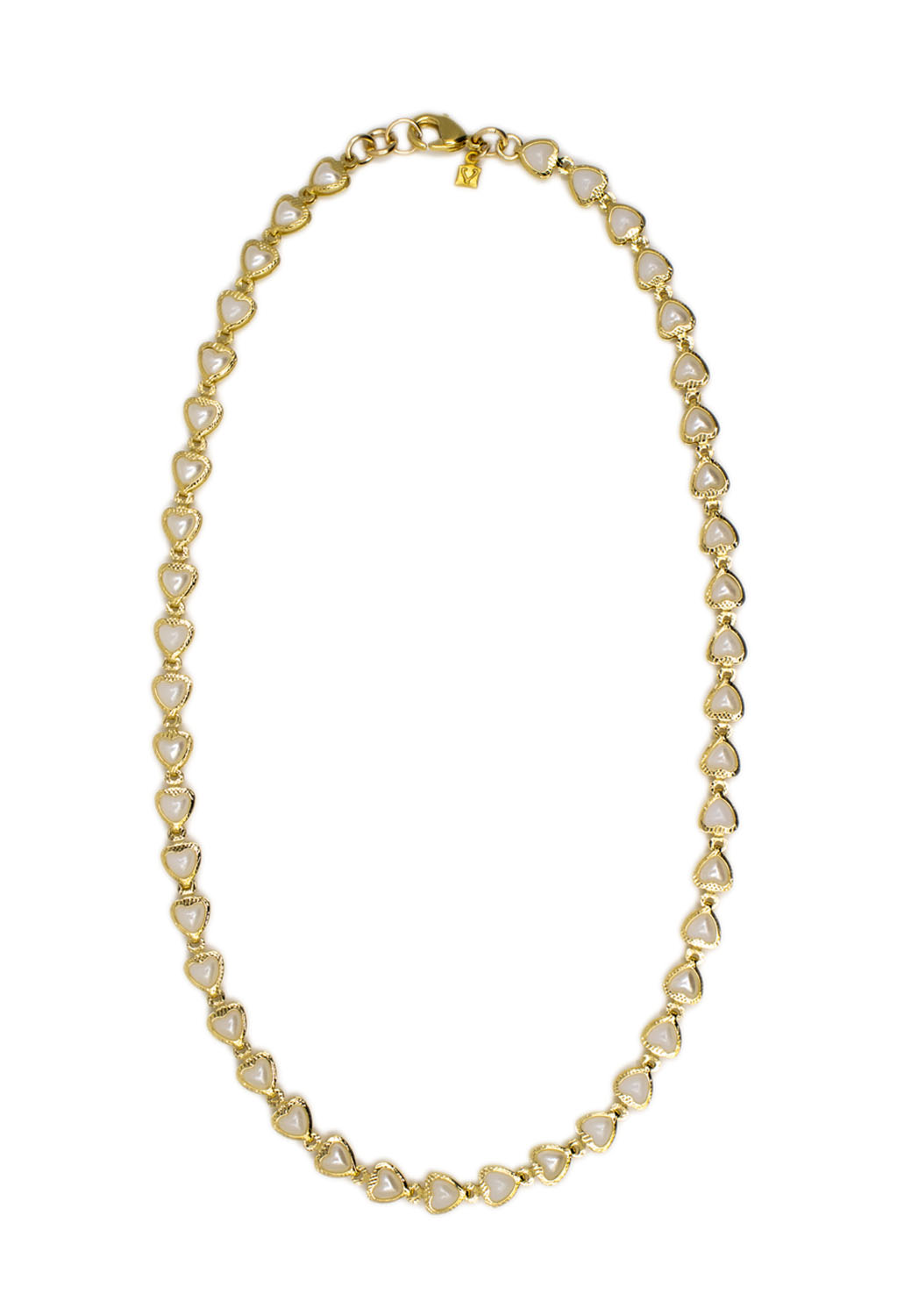 Freshwater Pearl & Paperclip Chain Necklace