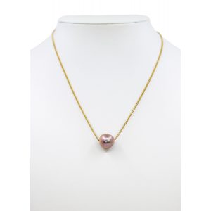 Pink Floating Pearl Necklace