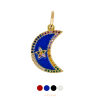 Enamel Crescent Moon Charm