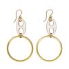 Large Enamel Grommet Hoop Earrings - Image 4