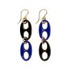 Double Enamel Grommet Earrings - Image 2