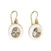 Enamel Oval Earrings - Image 4