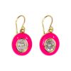 Enamel Oval Earrings - Image 6