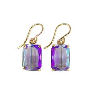 Hydro Quartz Emerald Cut Earrings