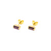 Blair Baguette Stud Earrings - Image 2