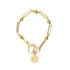 Ball and Chain Safety Pin Bracelet - Image 3
