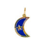 Enamel Crescent Moon Charm - Image 4
