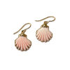 Pink Scallop Shell Earrings - Image 3