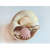 Pink Scallop Shell Earrings - Image 4