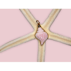 Pink Tulip Shell Charm