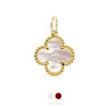 Small Beaded Clover Charm