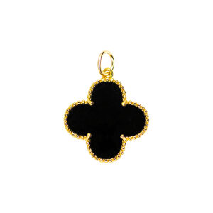 X-Large Beaded Clover Charm