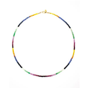 Precious Ombre Rondelle Necklace