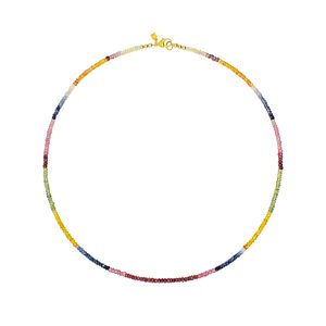 Precious Ombre Rondelle Necklace