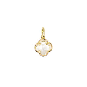 Quartz Clover Charm