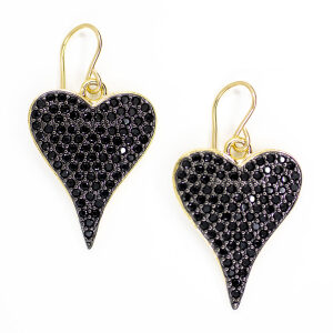 Inlaid Heart Earrings