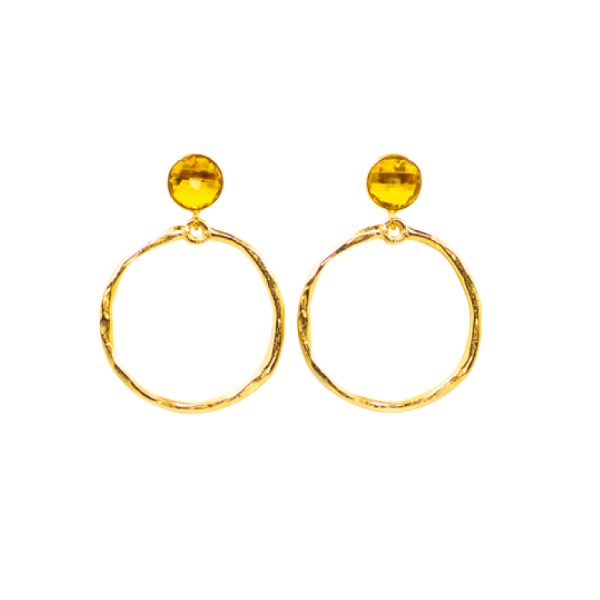 Cara Circle Earrings - Image 3