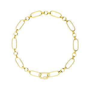 Pave Greenwich Chain Necklace