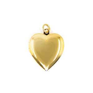 Polished Gold Heart Locket